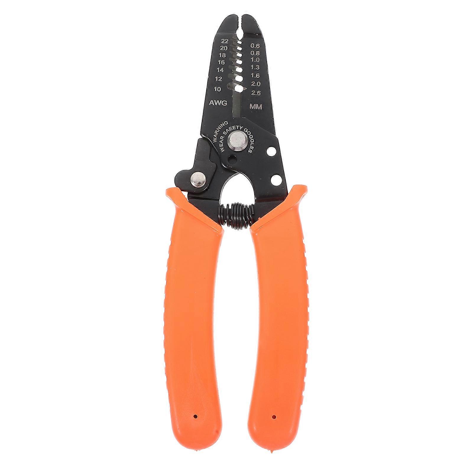 Multi Function Wire Stripping Tool Professional Cable Cutter For Homeowners 16.30X5.50X1.30CM Orange 1Pack