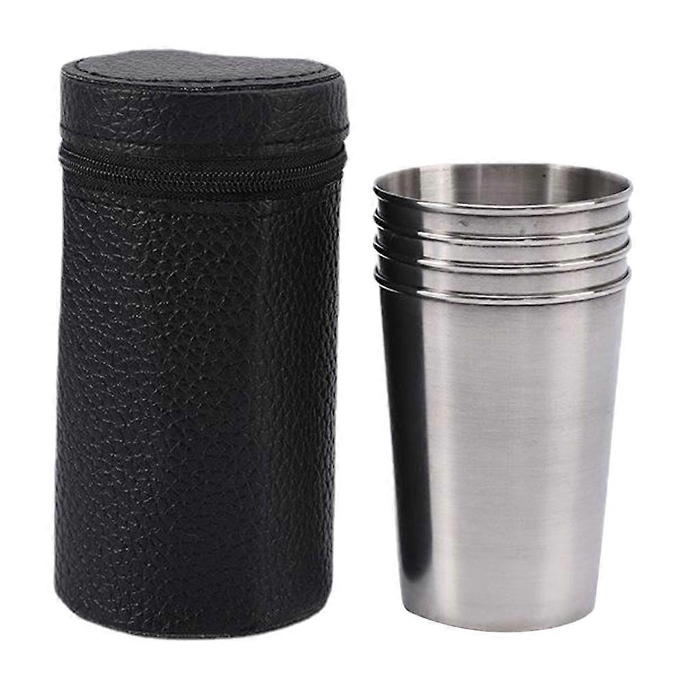 1 Set Camping Metal Cups Multi-function Wine Cups Convenient Drink Cups