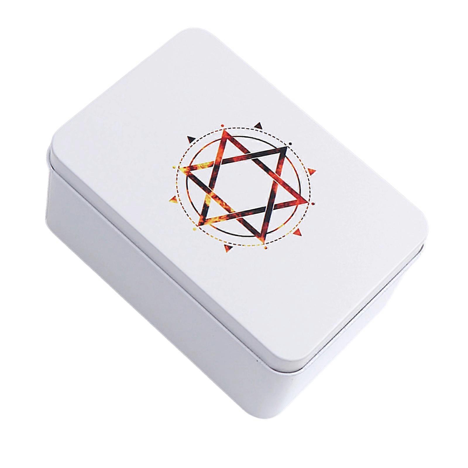 Playings Cards Box Trading Card Case Tarots Storage Can Card Organizers Card Case Empty Metal Storage Box for Game Cards Multicolor