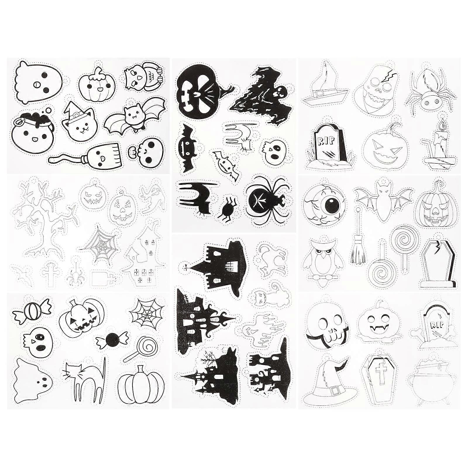 Heat Shrinkable Sheets DIY Material for Handmade Crafts 8 Sheets Transparent