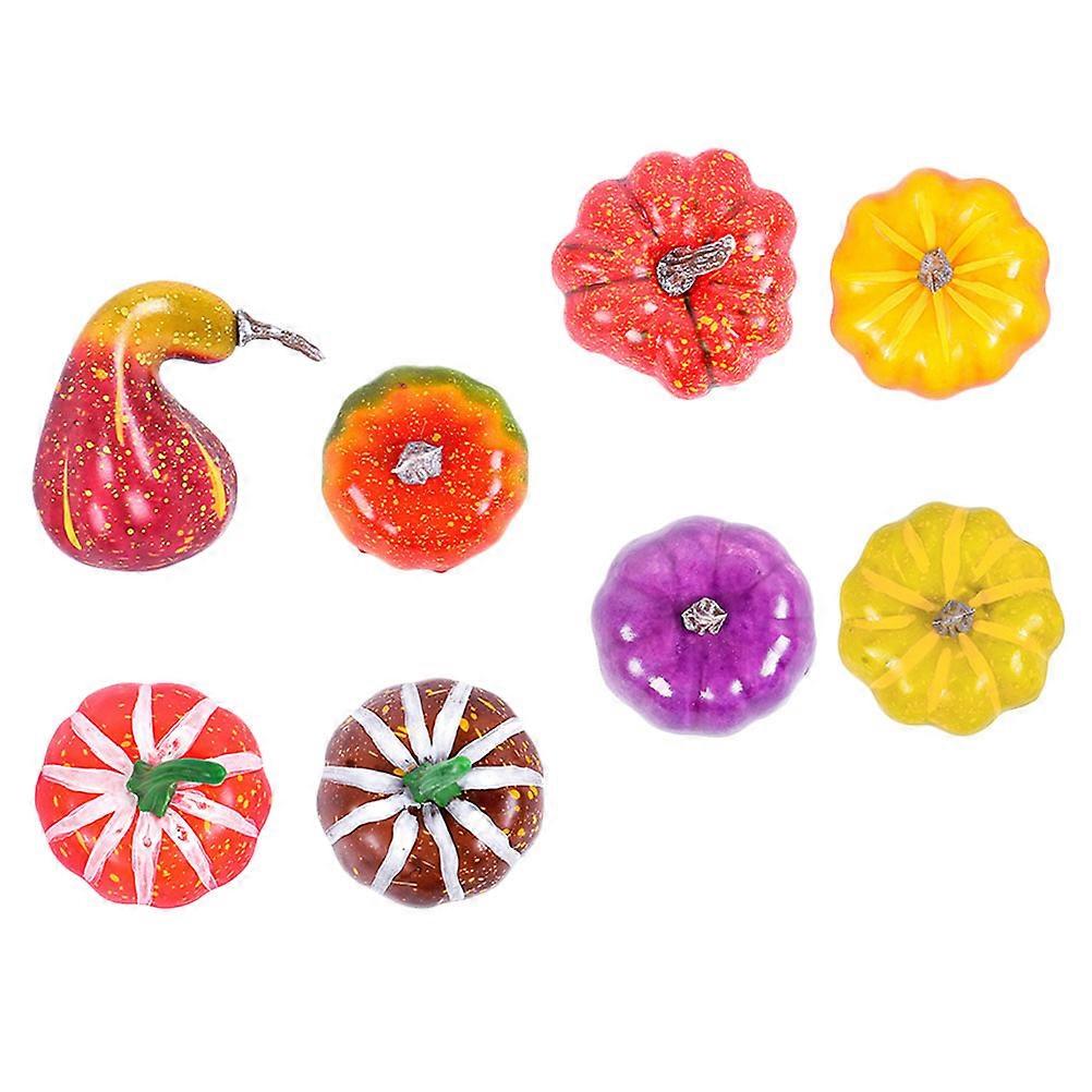 Simulated Pumpkin Decor Foams Pumpkin for Autumn Decor 8Pcs Pack