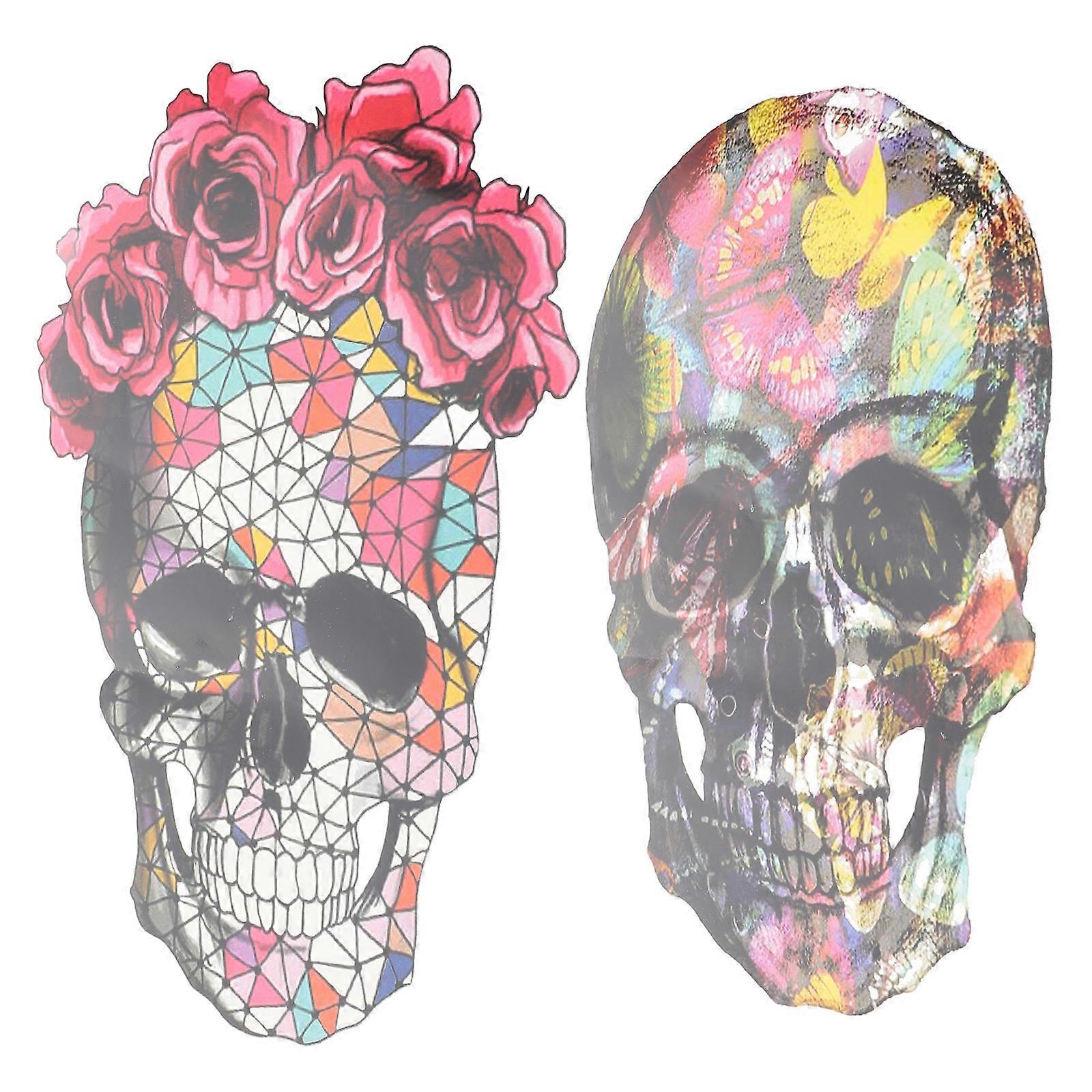 Jacket Sticker Patch Halloween Iron-On Transfers Diy Enthusiasts Bright Colors And Special Patterns Assorted Color 26.00X17.70X1.00Cm 2Pcs