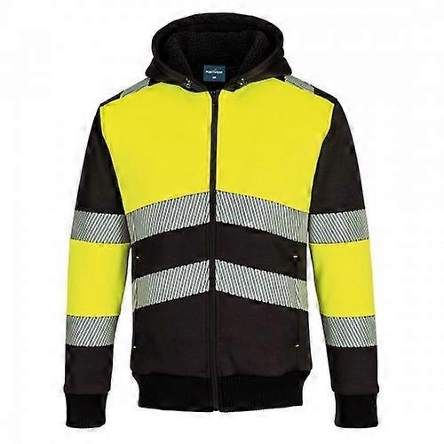 Portwest Mens PW3 Class 1 High-Vis Full Zip Hoodie