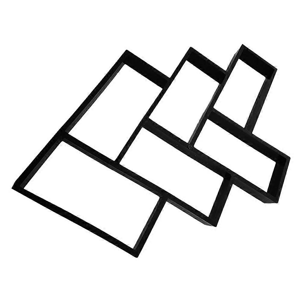 Garden Pavement Maker Path Making Mold Homeowners Quick Demolding Black 1Set