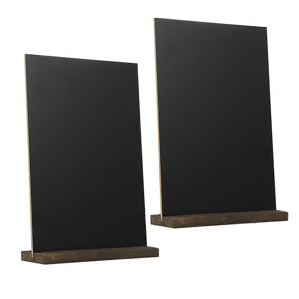 Wooden Mini Tabletop Chalkboard Sign for Message Display 2Pcs