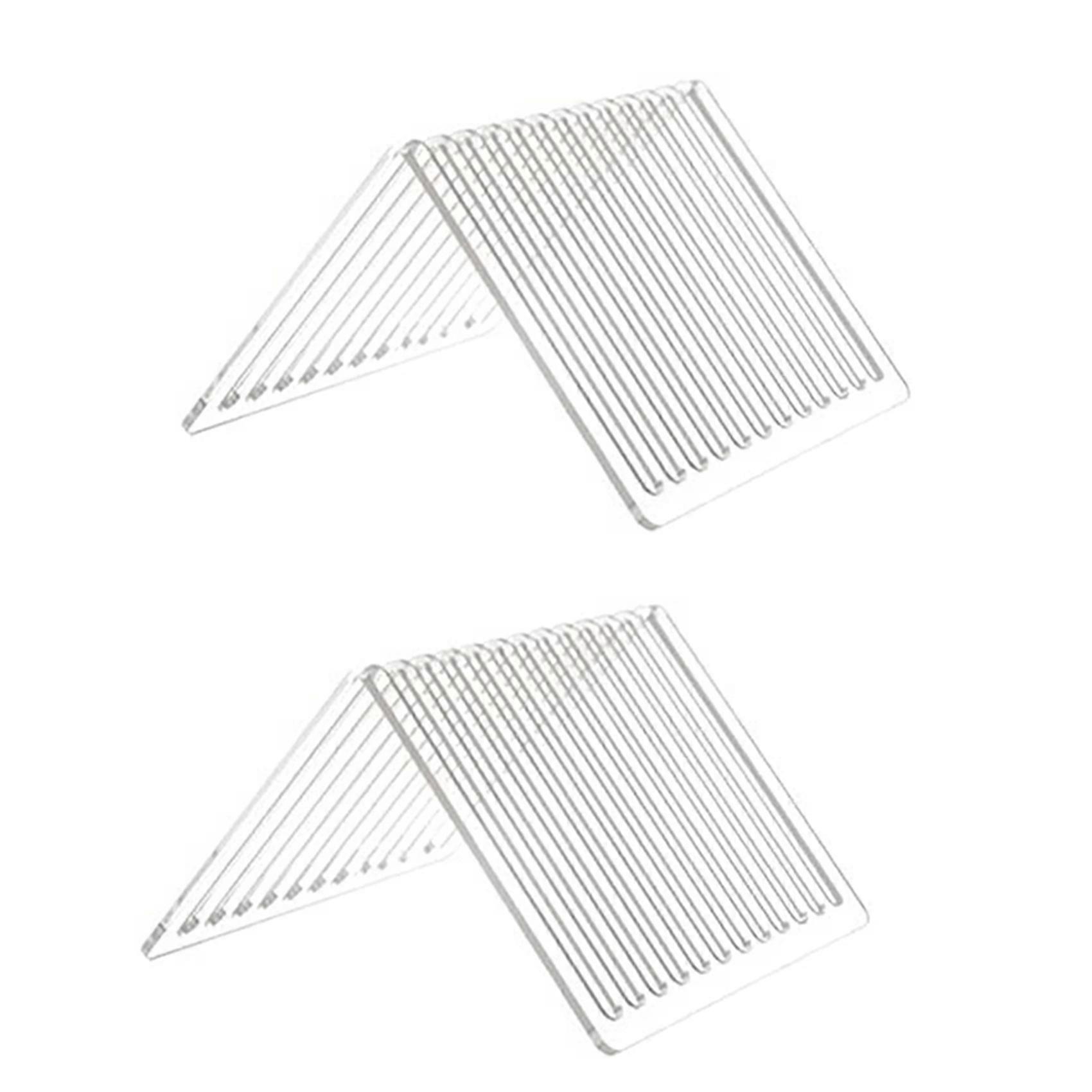 2X Desktop 12-Grid Bookshelf High Transparent Thickened Acrylic CD Storage Rack Record Rack Suitable for Home Office