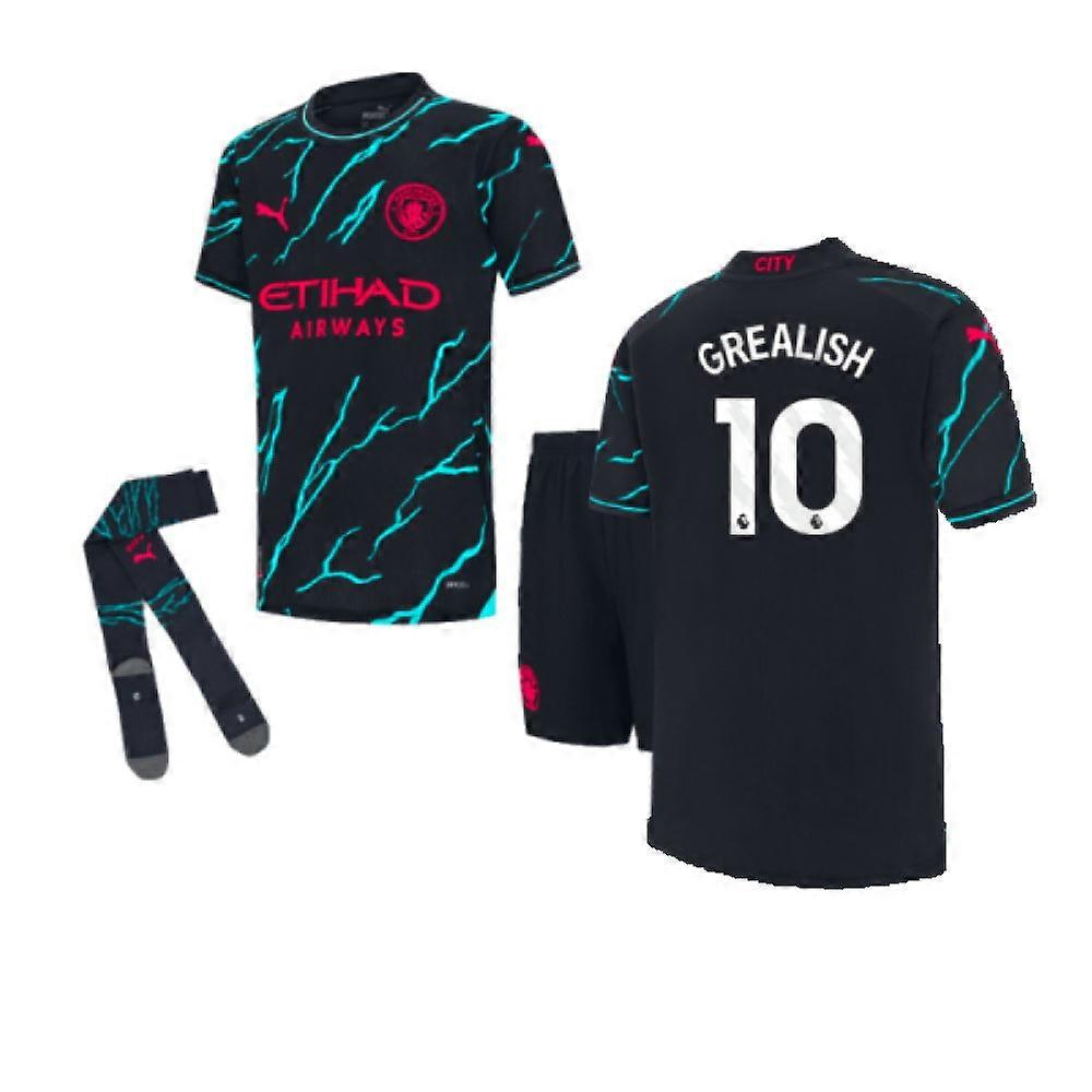 2023-2024 Man City Third Mini Kit (GREALISH 10)