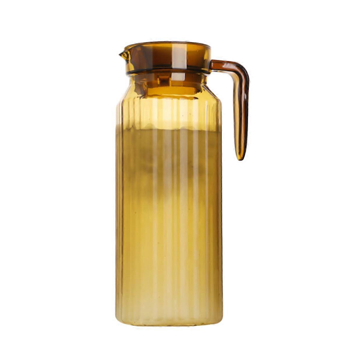 Acrylic Water Pitcher with Lid, Large Capacity Heat Resistant Jug for Cold Beverages and Parties
