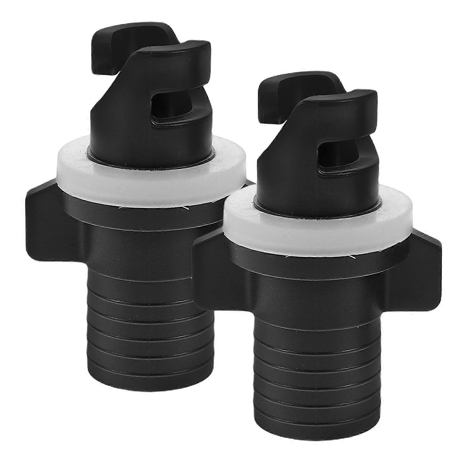 Kayak Inflatable Boat Valve Adapter Plug for Air Pump 2Pcs Pack