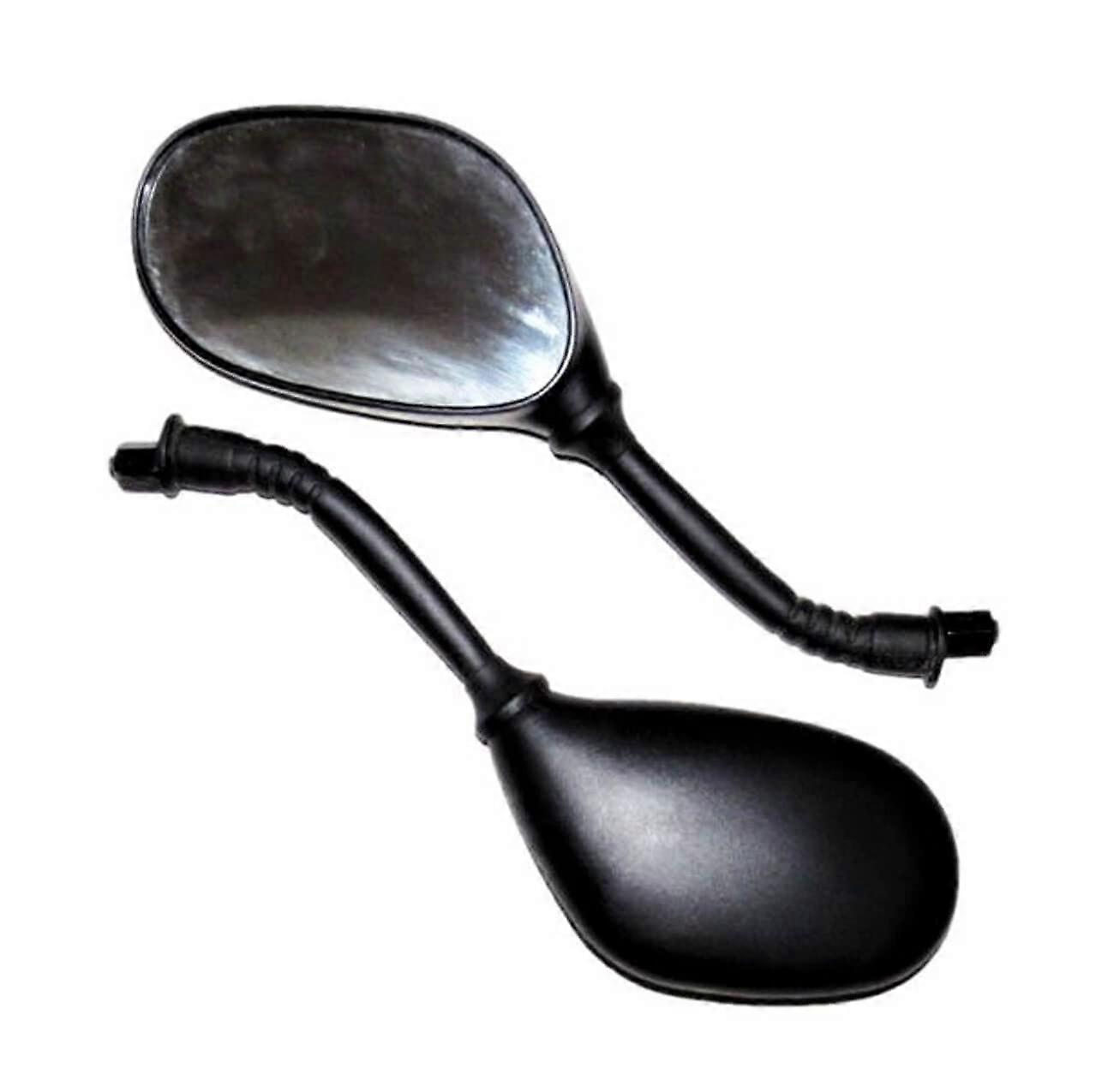 Black Scooter Mirrors Set with Wide Rearview Coverage Compatible with Amigo Avenza 50 and BMW 50