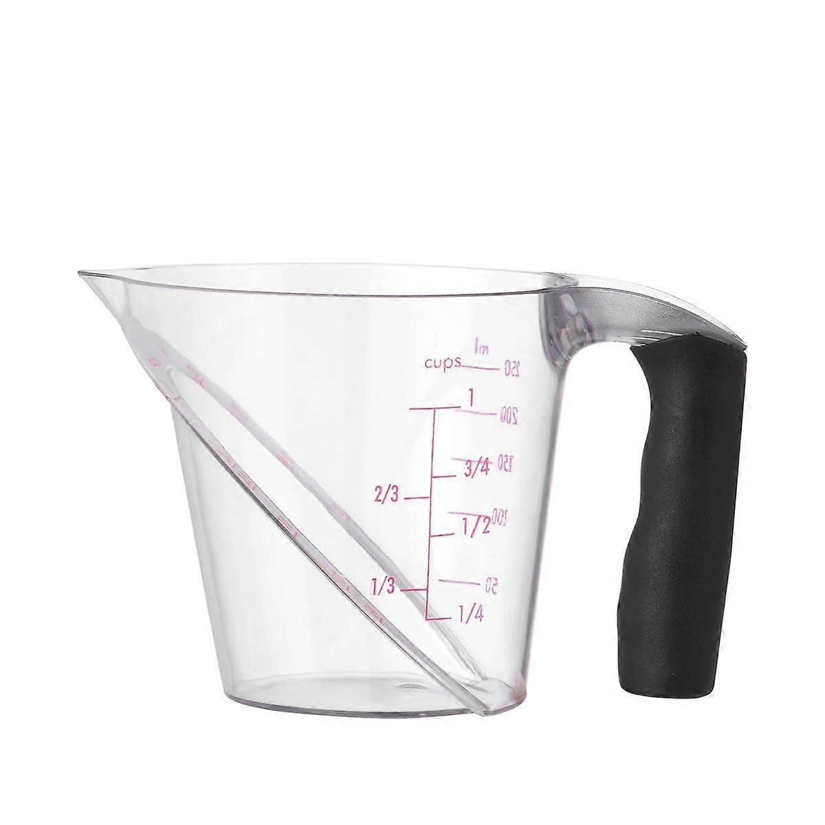 250ml Plastic Measuring Cup with Accurate Scales for Kitchen Baking and Liquid Cooking