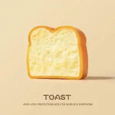Bread-sized Airpids Pro Bluetooth Earphone Protective Case for Apple 1st/2nd/3rd/4th Generation Silicone Drop-Proof Soft
