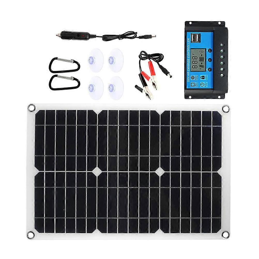 Portable Solar Panel Solar Panel Charge Controller Kit for Outdoor Use 1Set