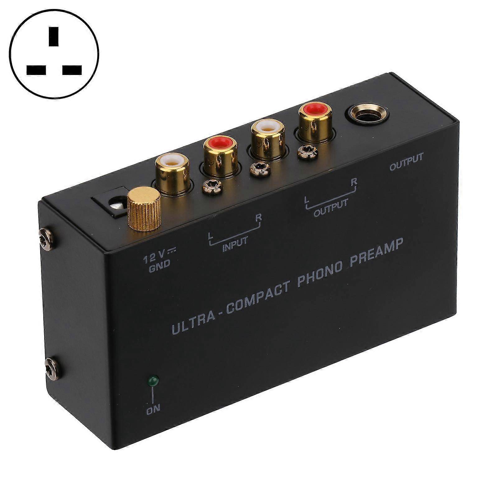 Zpp400 Turntable Preamp Powerful Line Level Signal 1/4 Inch Trs Stereo Sound Phonograph Preamplifier For Home