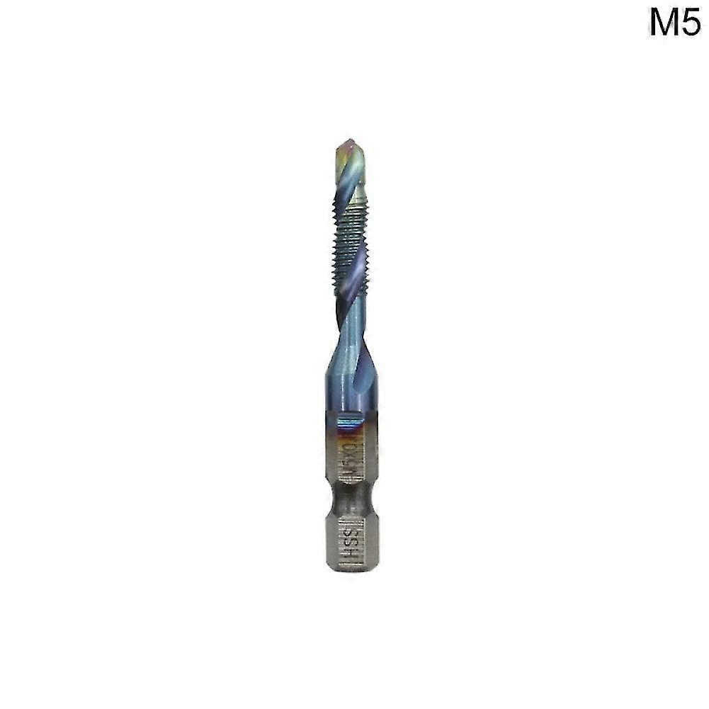 Hex Shank Spiral Tapping Chamfering Drill Bits High Speed Steel Compound Tap