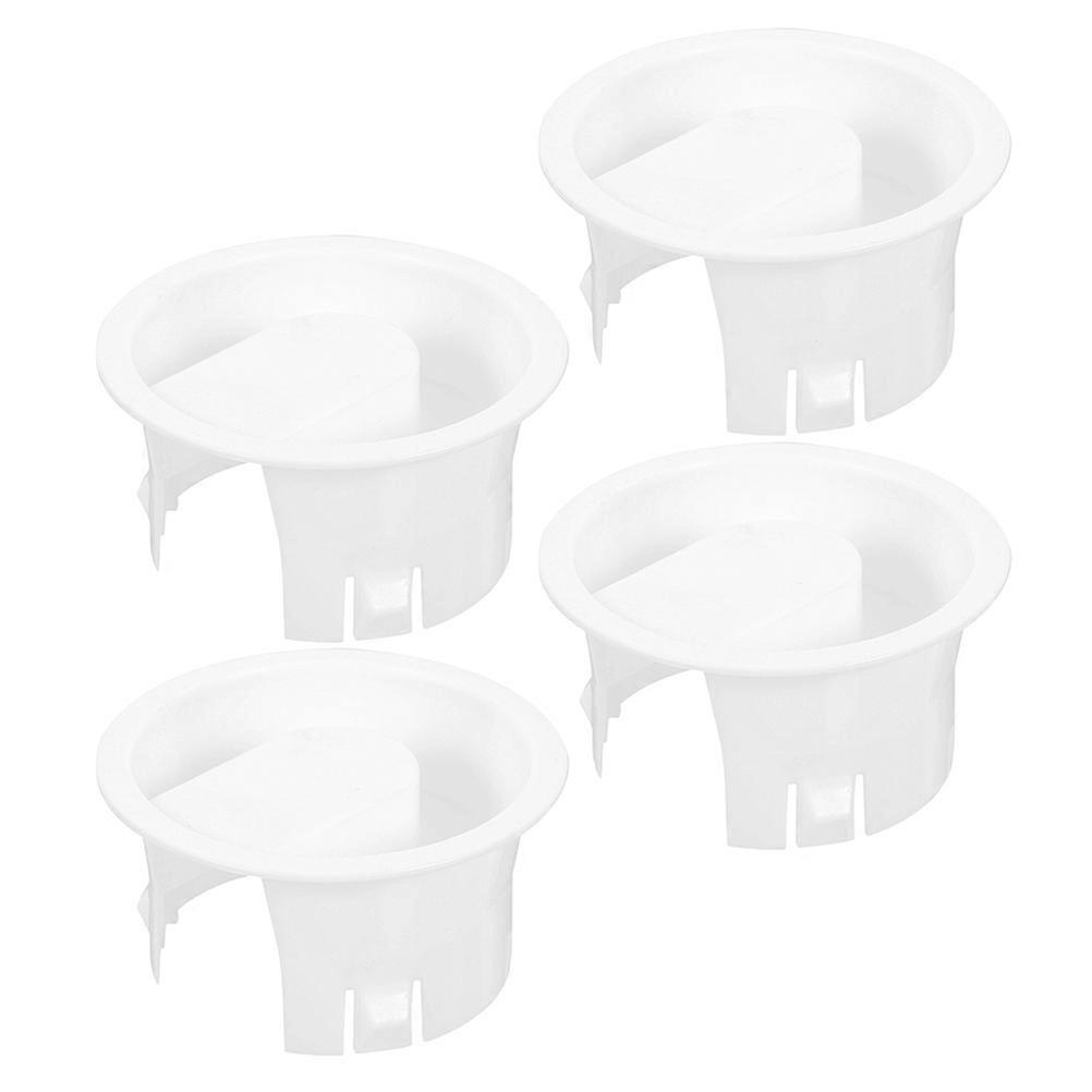 Splashproof Pitcher Lid Replacement for Glass Water Jug 4Pcs White