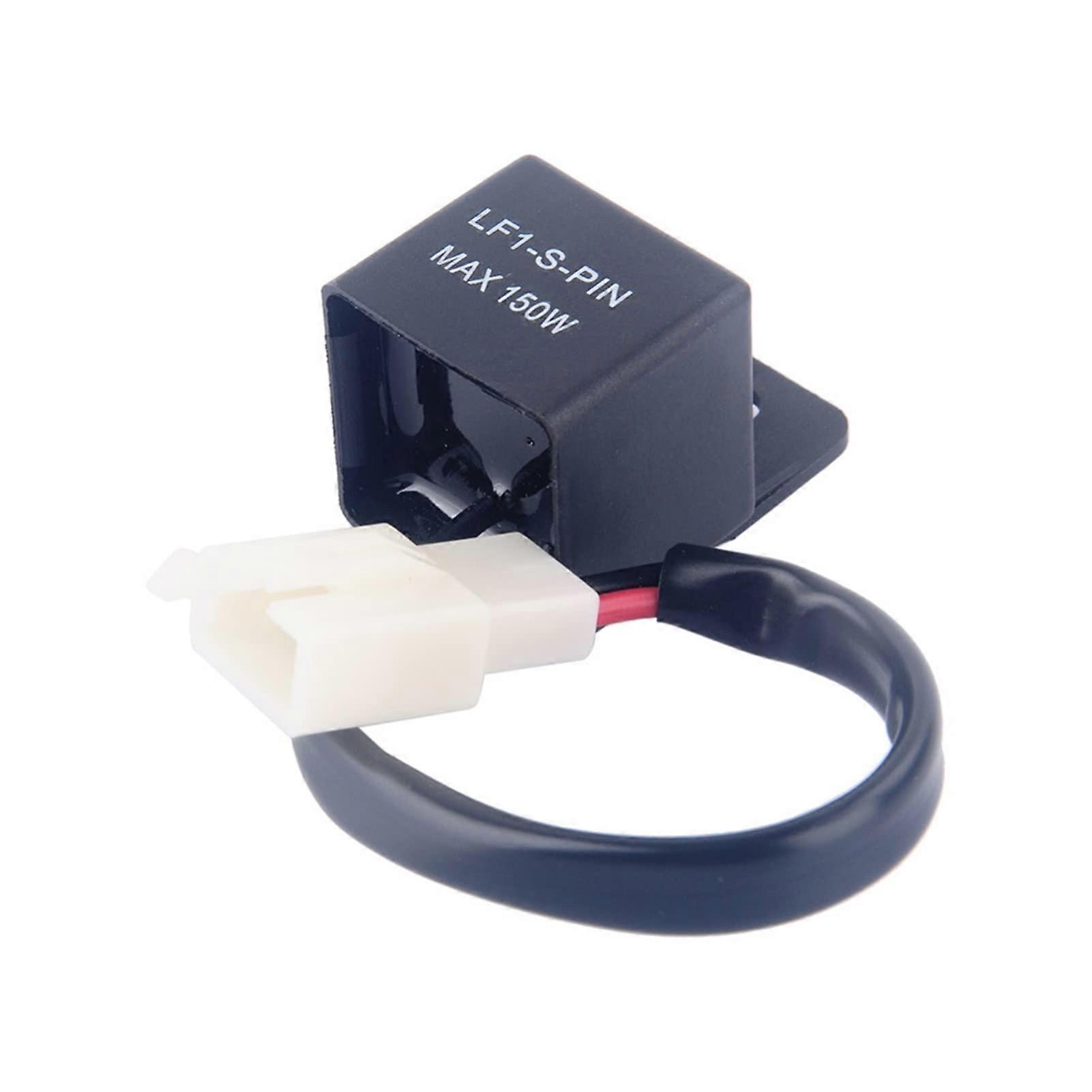 12V LED Flasher Relay for Motorcycle Turn Signal, Waterproof,  Current, Hyper Flash Replacement