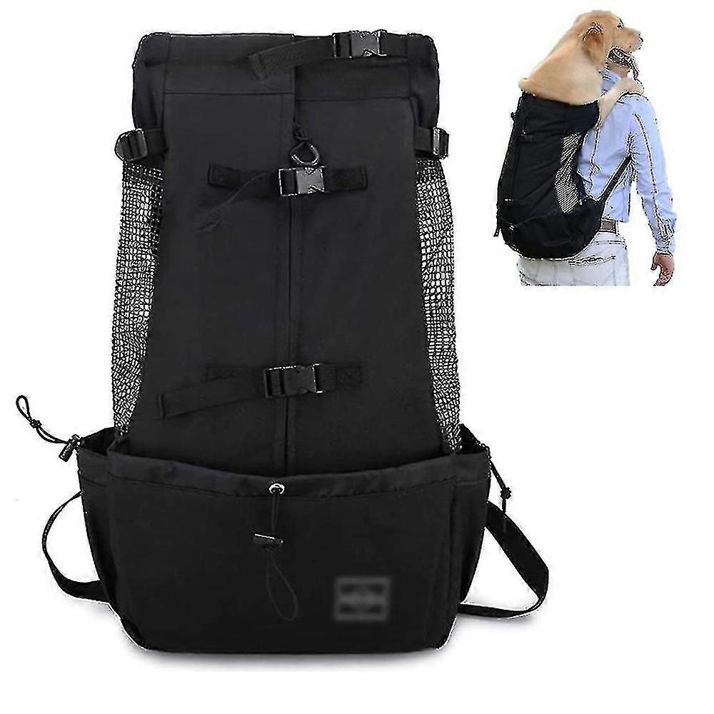 2025 Dog Carrier Backpack For Small And Medium Pets Front Facing Adjustable Black