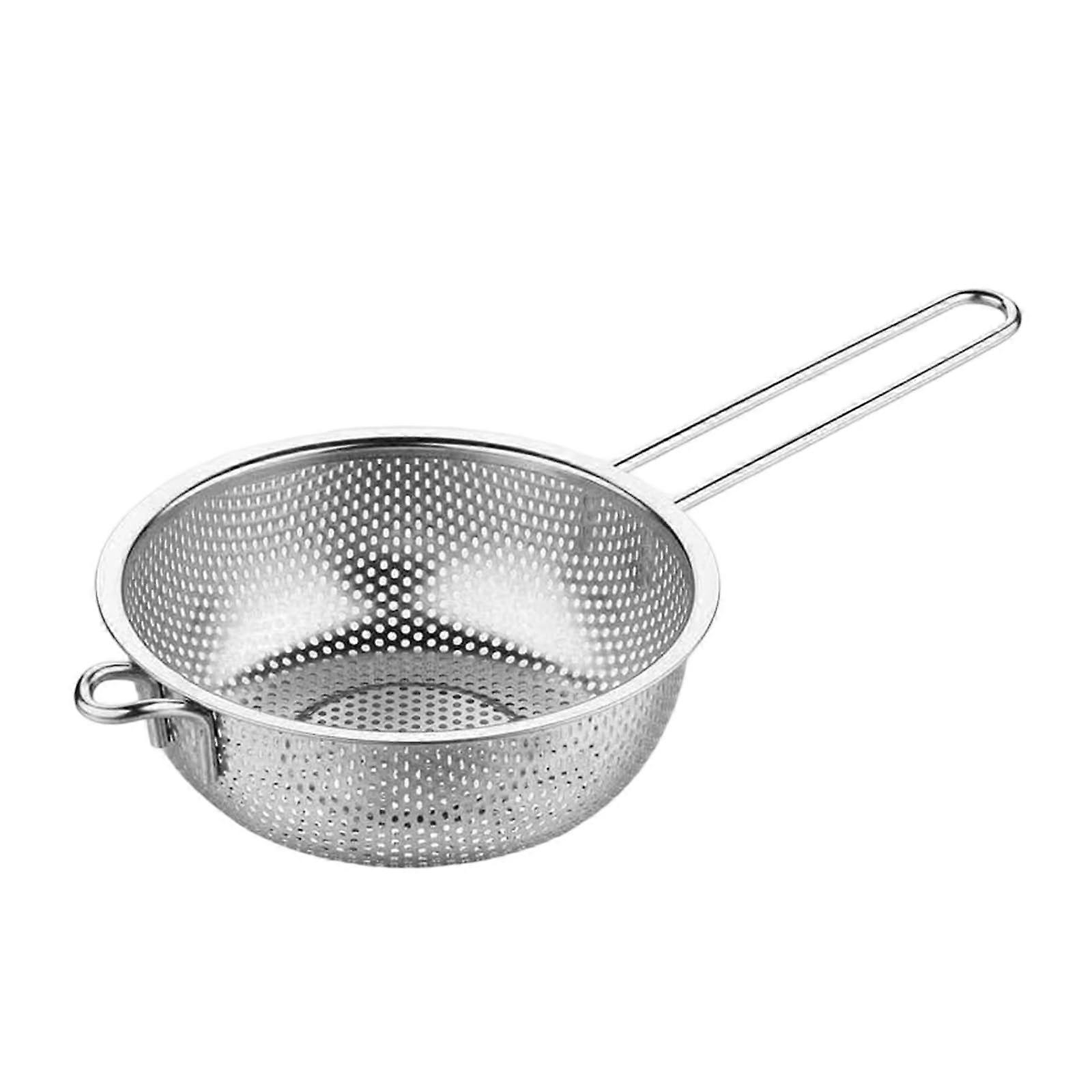 Stainless Steel Colander Basket with Comfortable Grip for Vegetables, Rice and Cooking