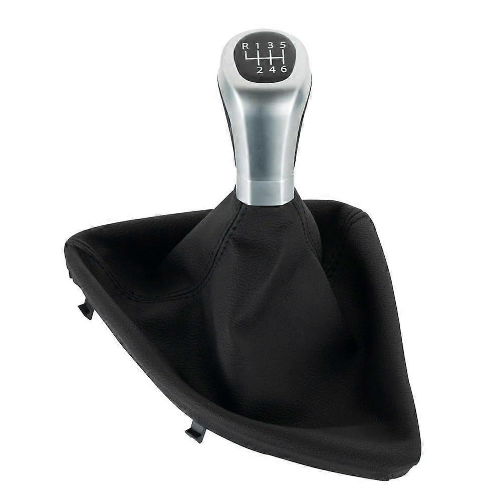 Gear Shift Knob with Boot Cover for BMW 1 Series E81 E82 E87 E88 20032013 6 Speed Black