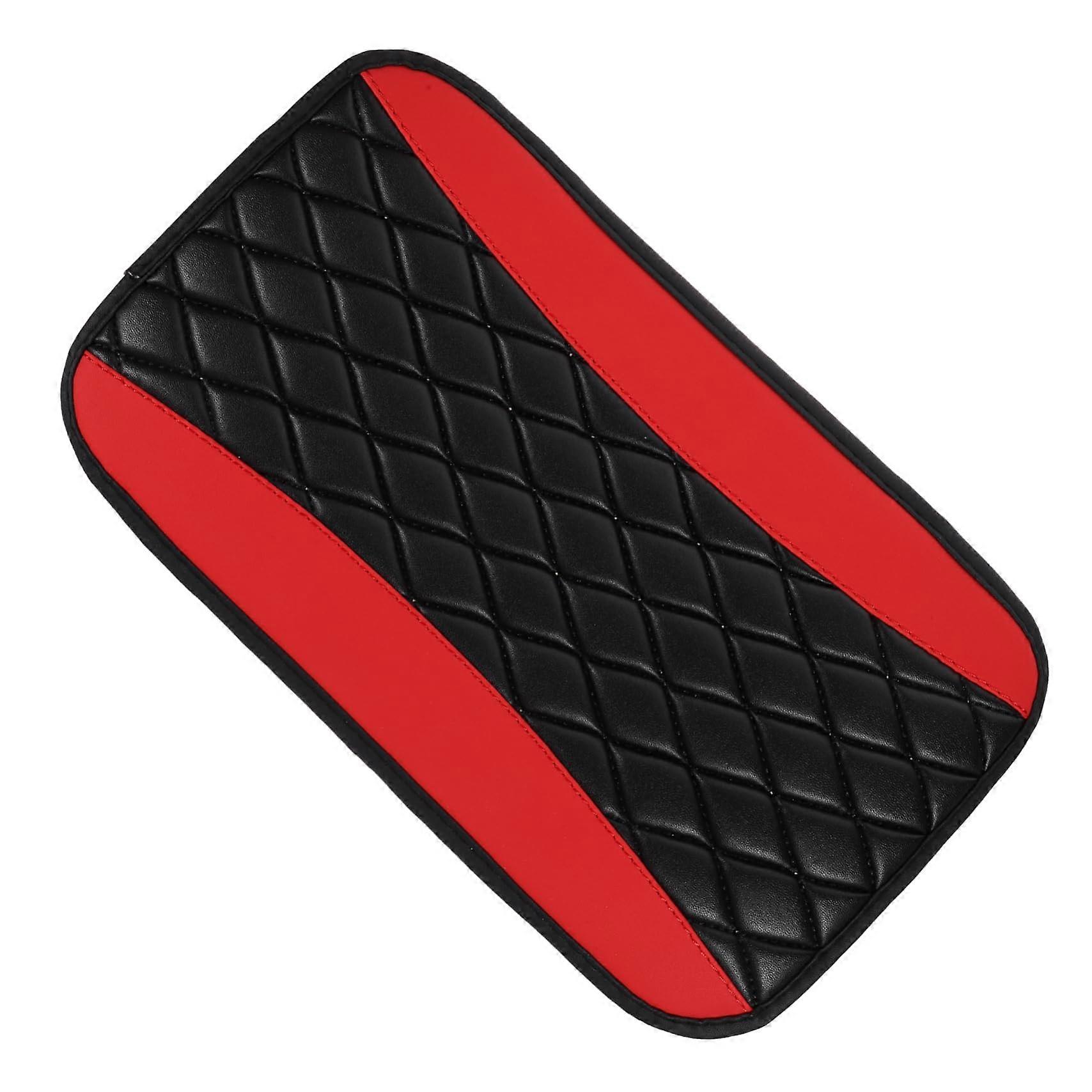 Universal PU Leather Car Armrest Cover Waterproof Center Console Protector Fade Resistant