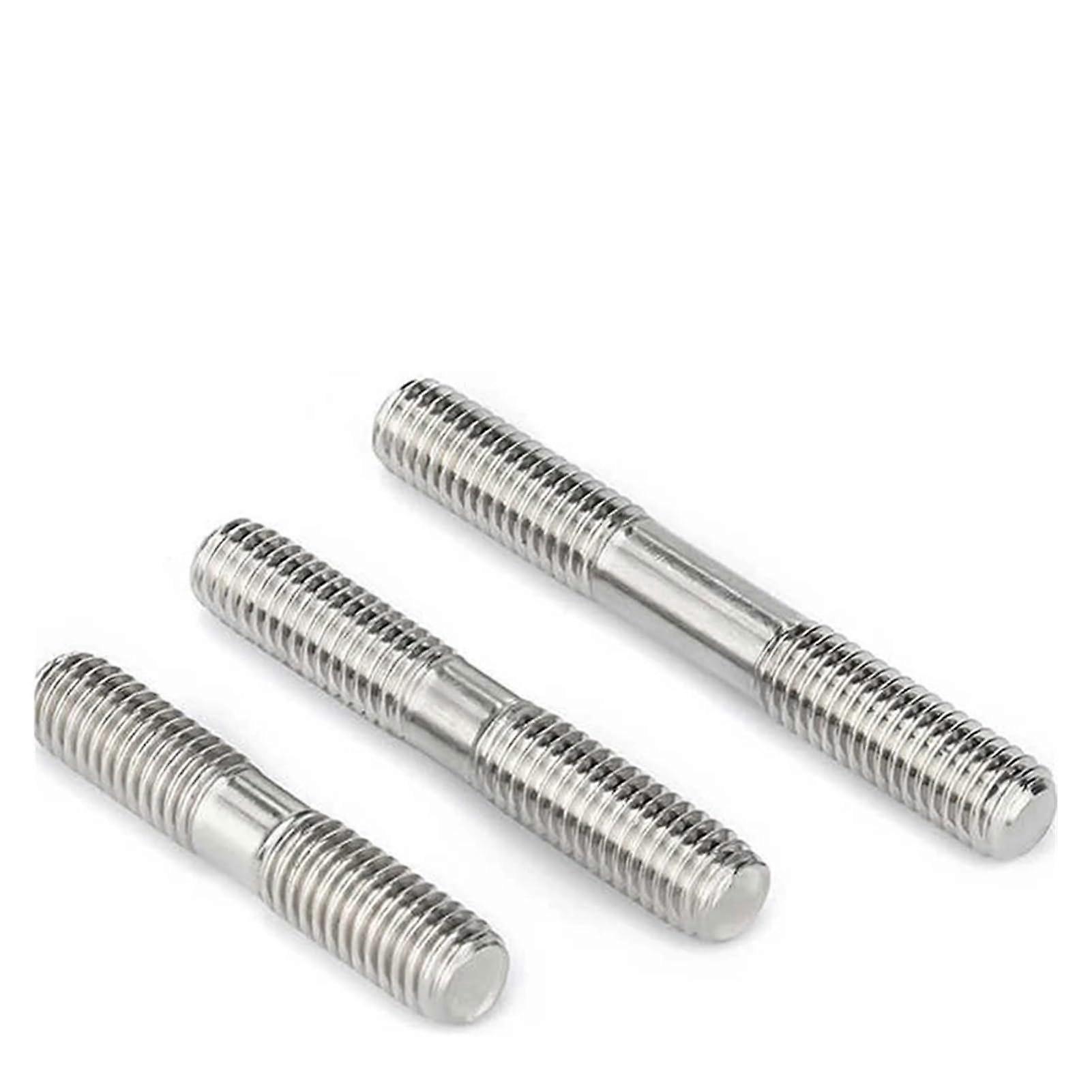 5Pcs 304 Stainless Steel Double End Threaded Rod M5 45mm Partial Thread Stud Bolt for Machinery