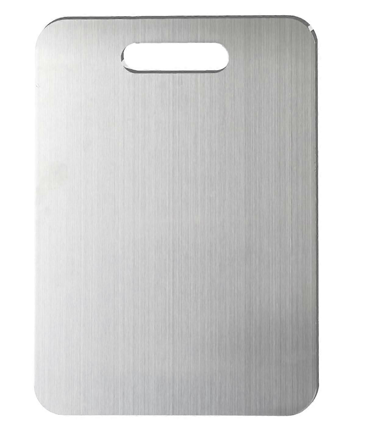 Pure Titanium Cutting Board 14x10 Inch DualSided NonToxic RustResistant Dishwasher Safe