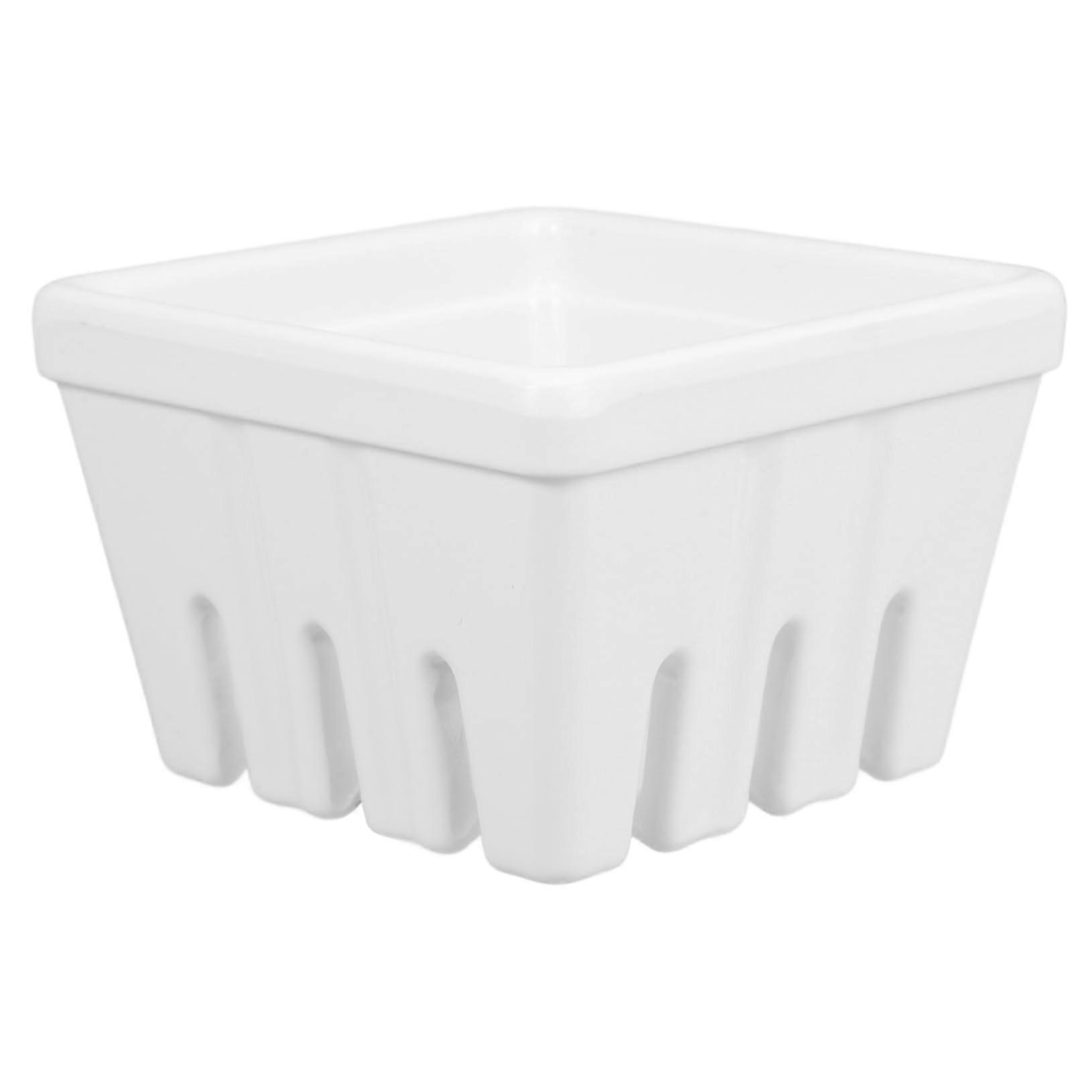 Large Ceramic Fruit Colander Bowl with Rustic Design for Kitchen Fruit and Vegetable Washing