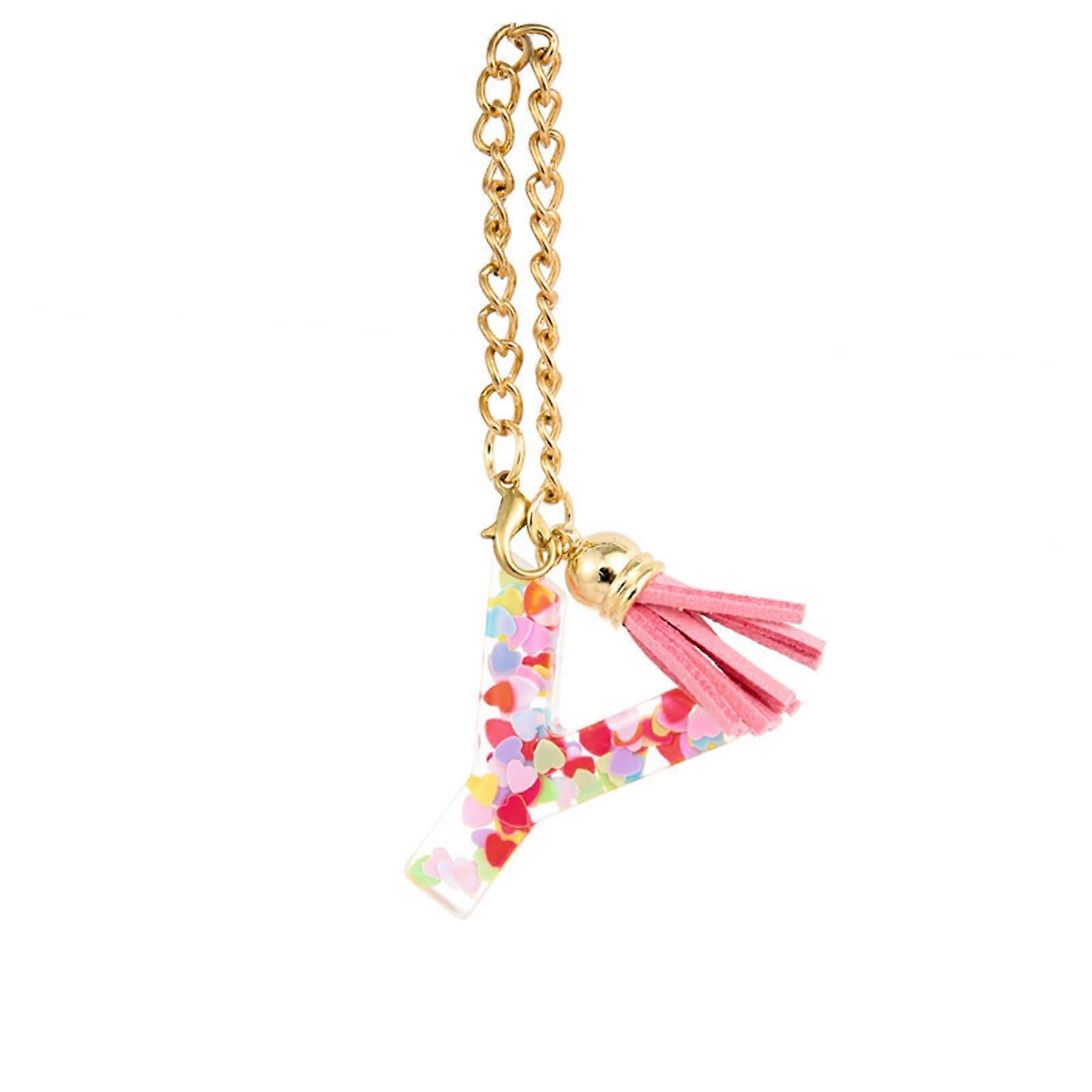 Letter Chain Water Bottle Handle with Adjustable Strap and Colorful Cup Keychain Accessory