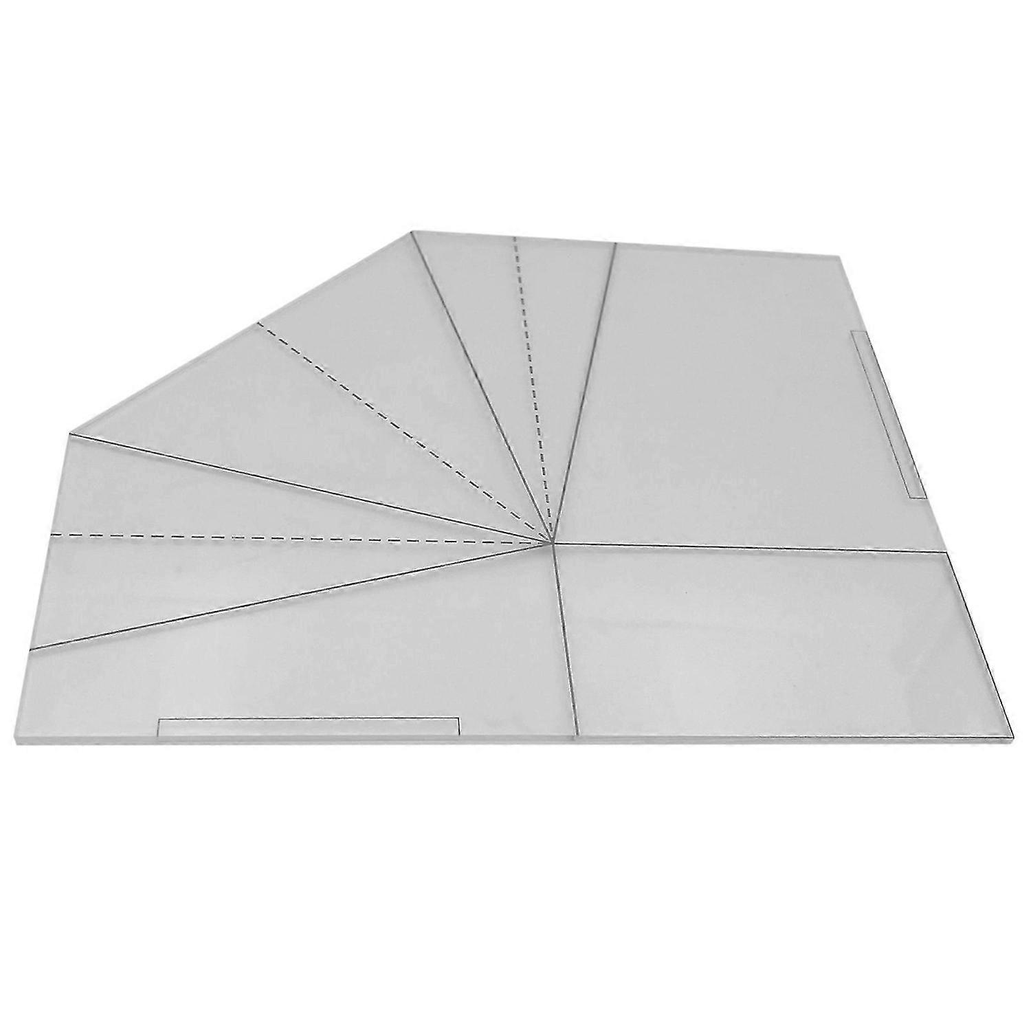 Foldable Food Basket Pattern Template Multifunctional Sewing Patchworks Ruler for Household