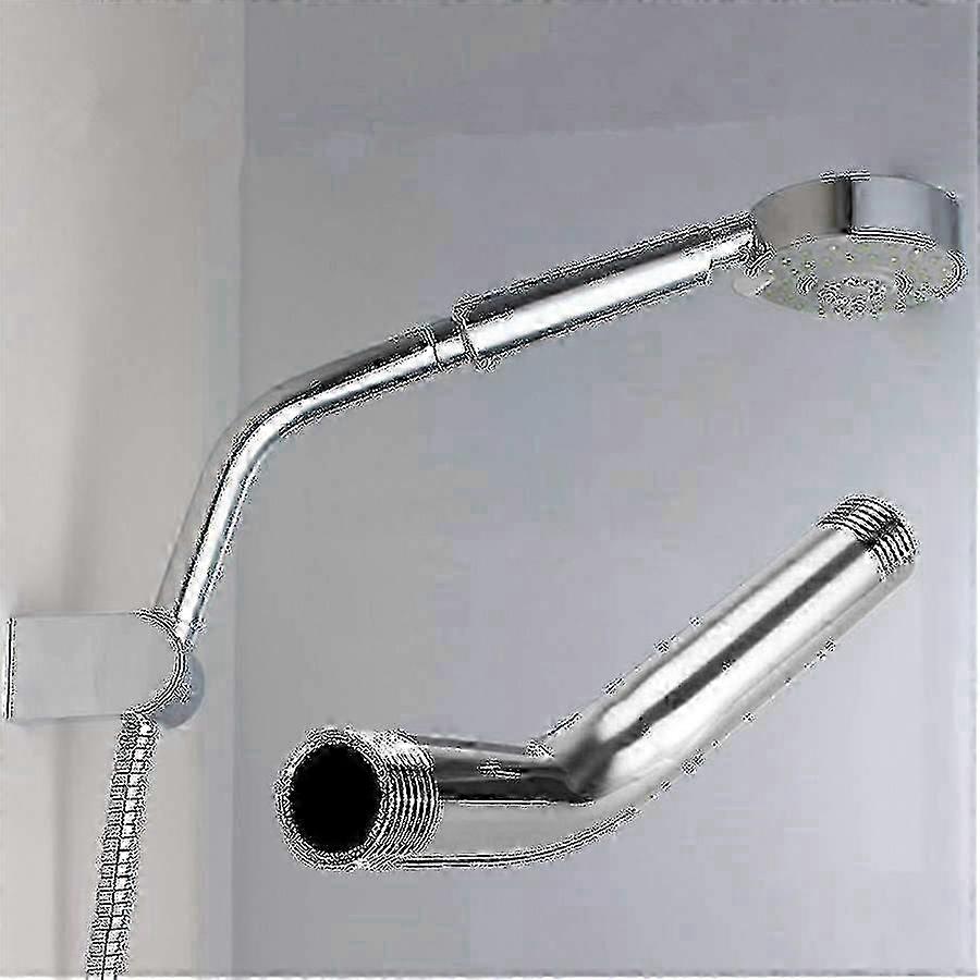 Stainless Steel Shower Head - Extend Extra Plumbing, Wall Mount