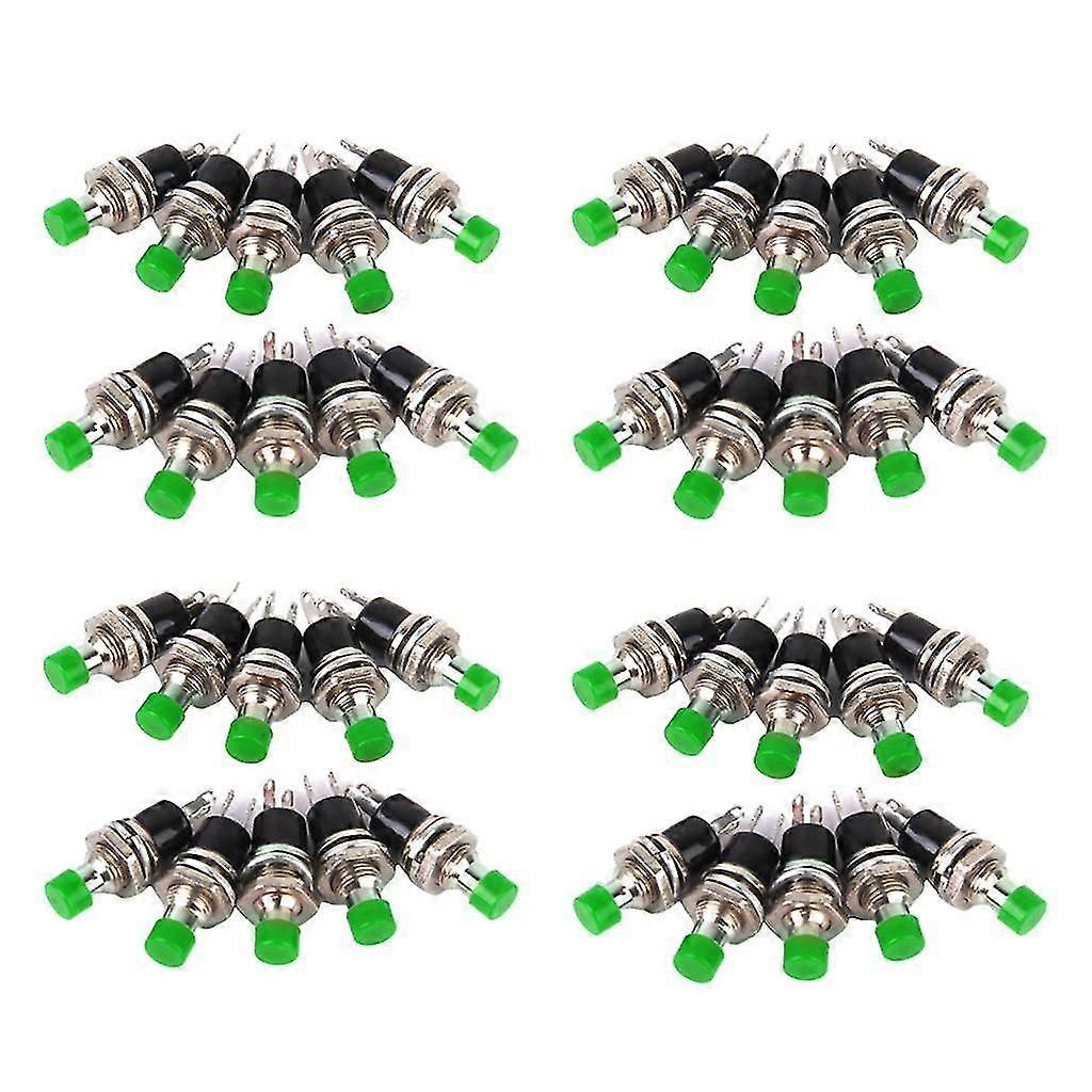 40x Mini Momentary Push Button Switch for Model Railway Hobby Green