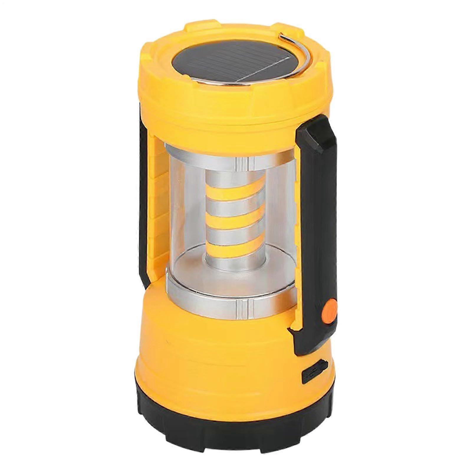 Rechargeable Solar Camping Lantern with 2000mAh Battery, 60Hour Lighting, Waterproof LED