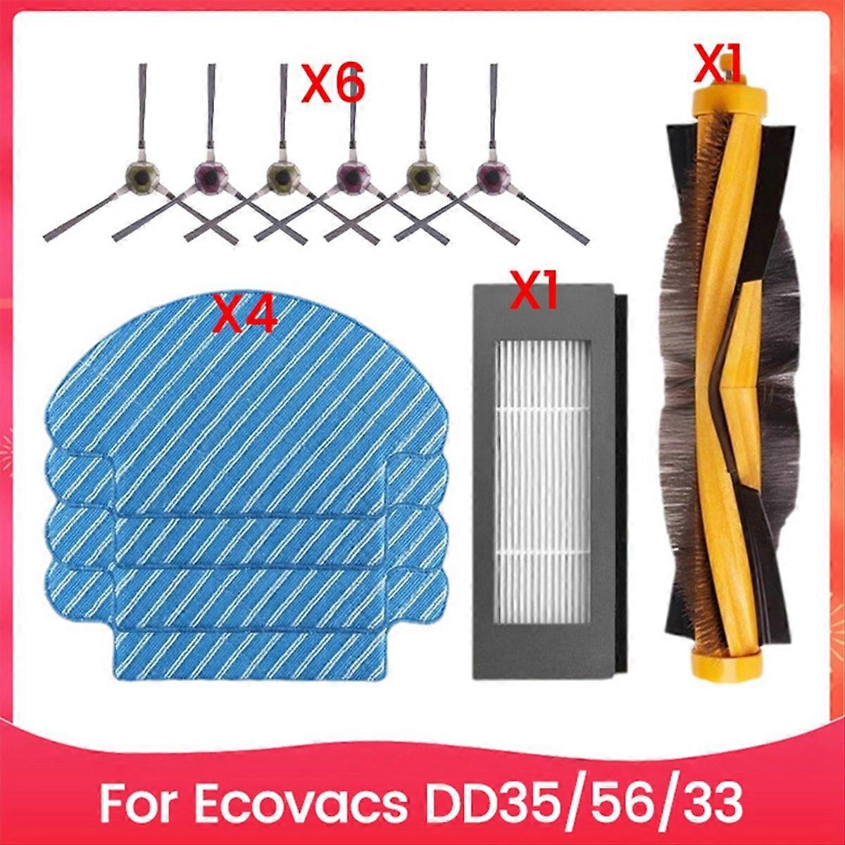 12PCS Main Side Brush Filter and Mop Cloth Set for 