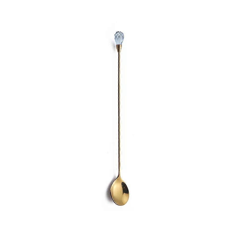 Crystal Sugar Spoon Set Long Handle Teaspoon