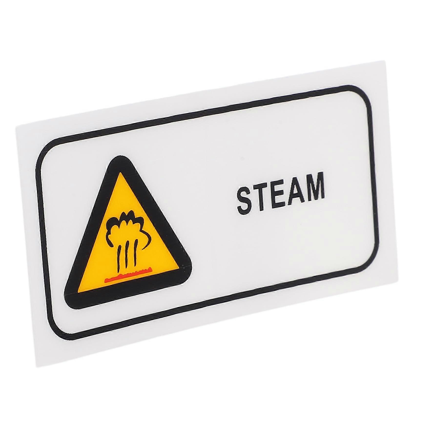 Hot Surface Warning Sticker Waterproof Durable PET Burn Hazard Label SelfAdhesive Steam Caution Sign