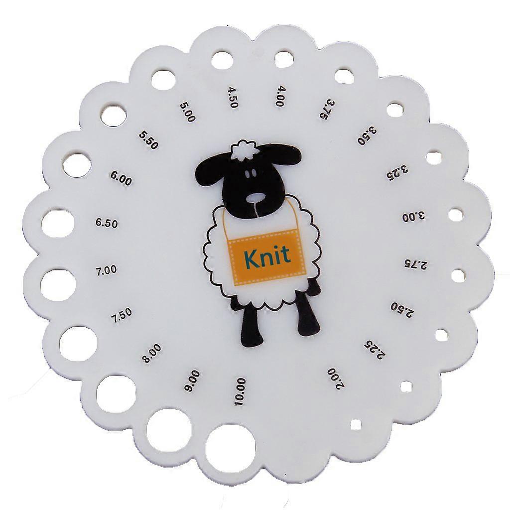 Knitting Needle Gauge Ruler