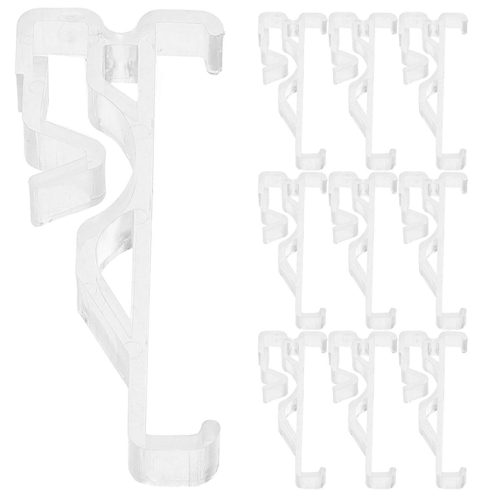 Horizontal Blind Valance Clips Plastic Replacement for Window Blinds 12Pcs