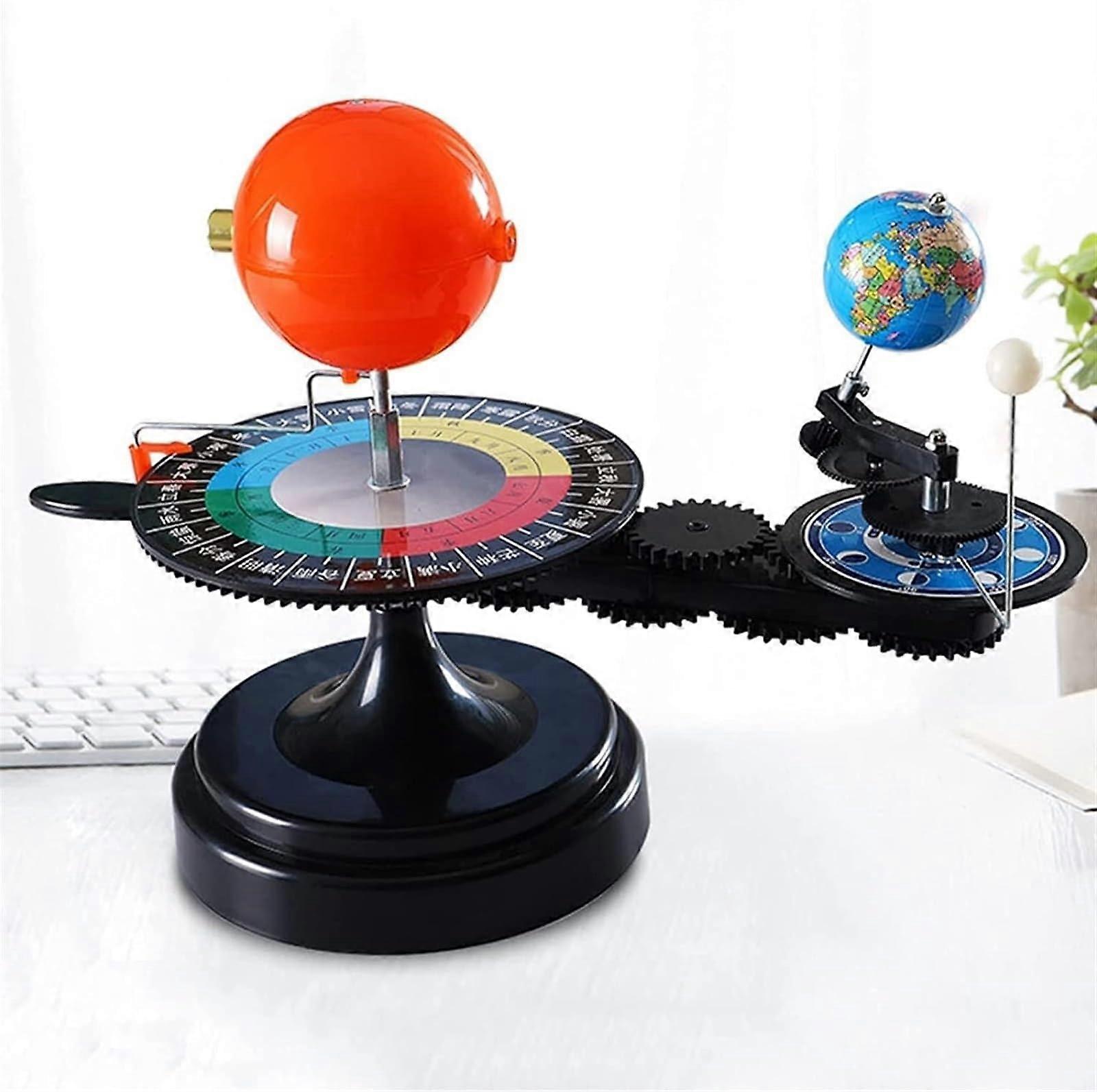 Solar System Model with Earth Moon Sun Rotation and Revolution Visual Orbit Teaching Tool