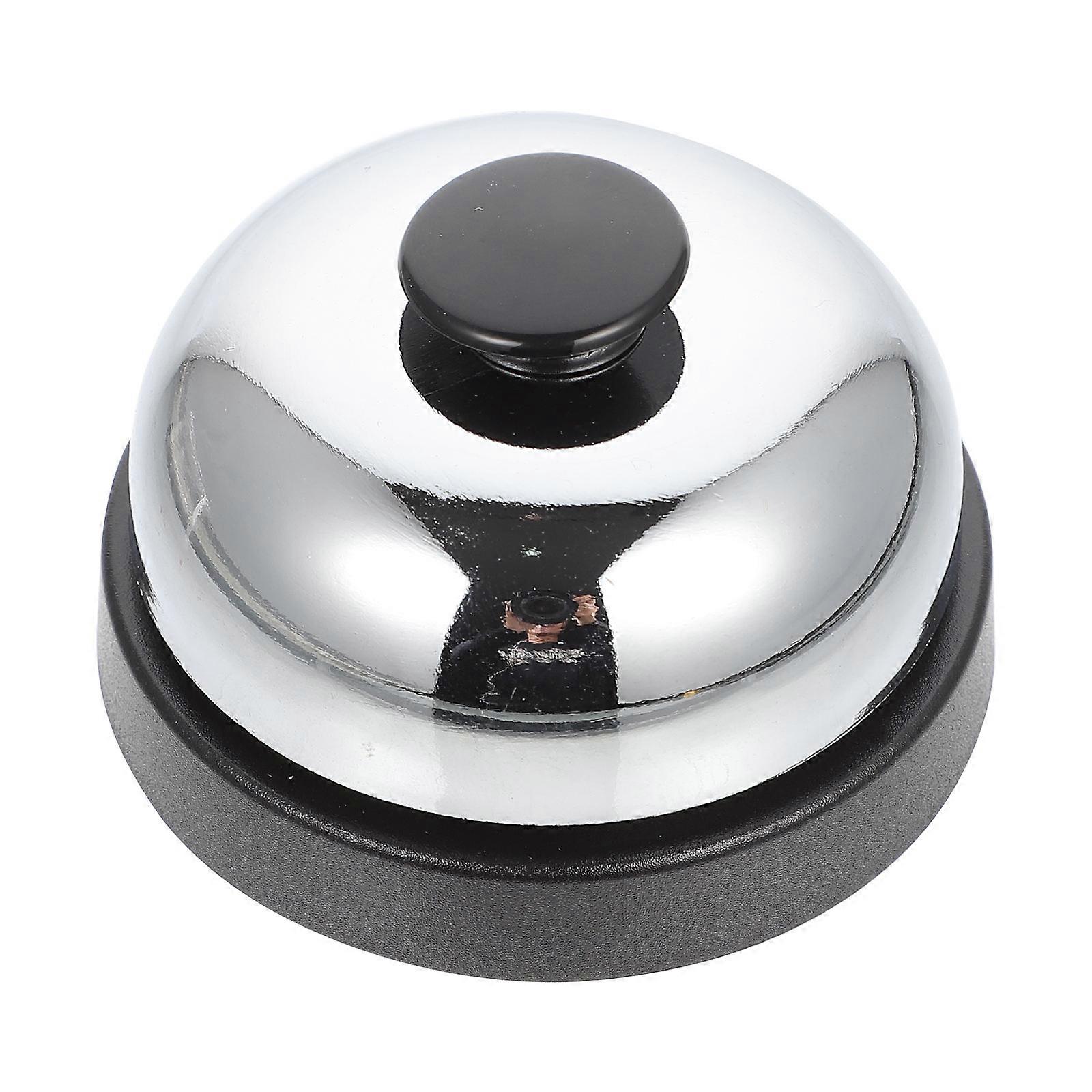 Reception Bell Restaurant Call Bell for Customer Service 2Pcs Black