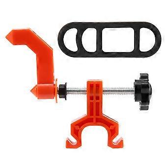 Mini soporte para centrar ruedas de bicicleta, herramientas de ajuste de llantas, herramientas de reparación de ruedas de bicicleta de montaña, accesorios de ciclismo, color naranja