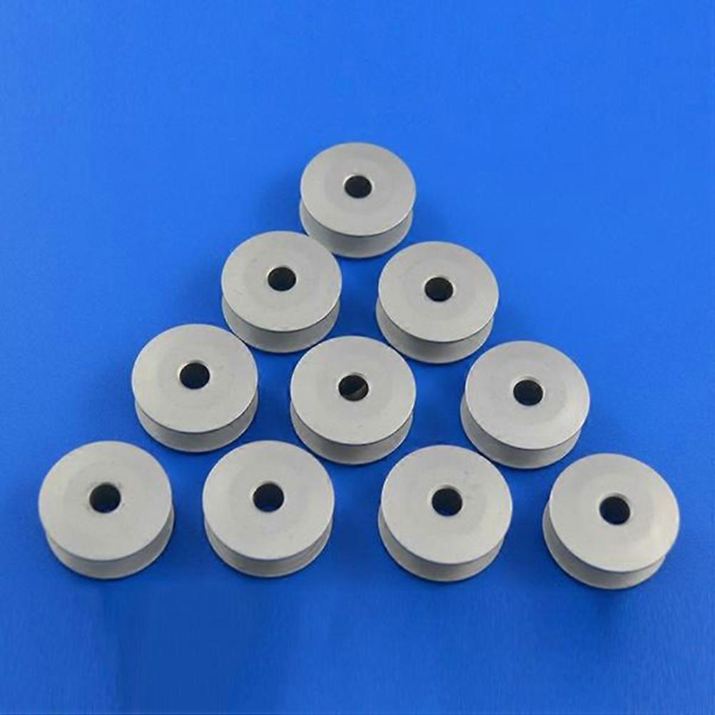Sewing Machine Bobbins 10Pcs for Thread Winding Durable Silver Coil