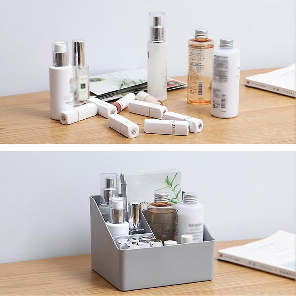 Plastic Storage Box Multifunction Desktop Organizer with Compartments