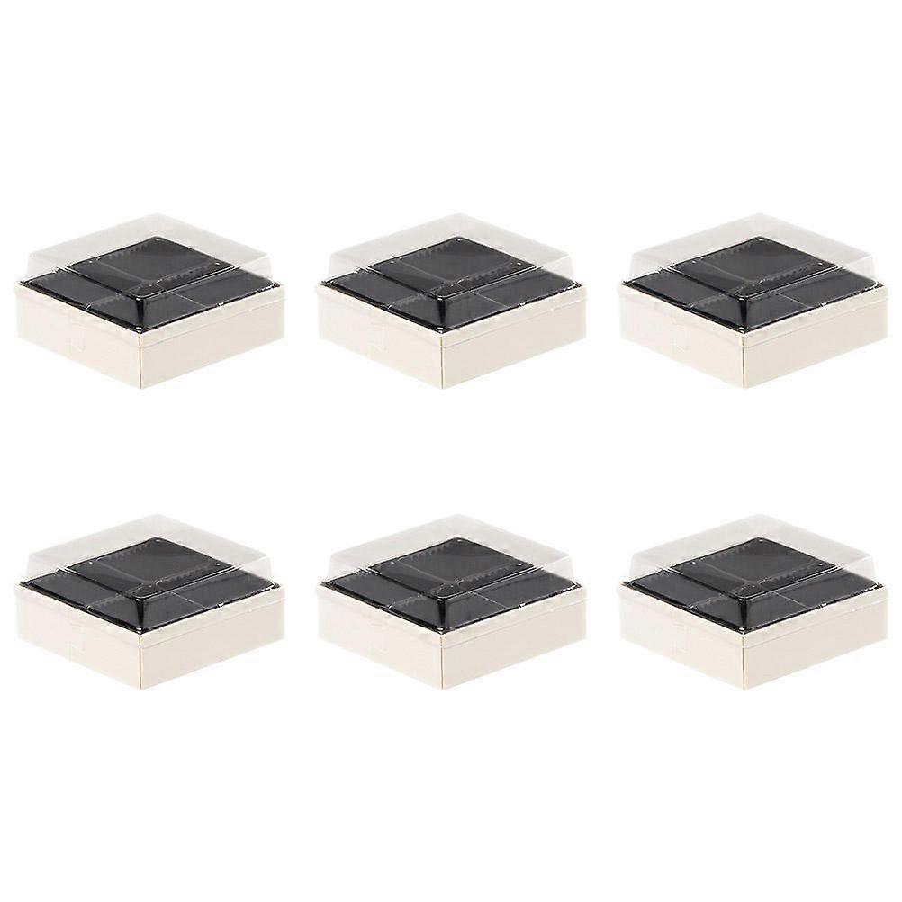 Sushi Container Rice Roll Takeout Boxes Homes Square Shape Small Storage Boxes With Lids 6Pcs