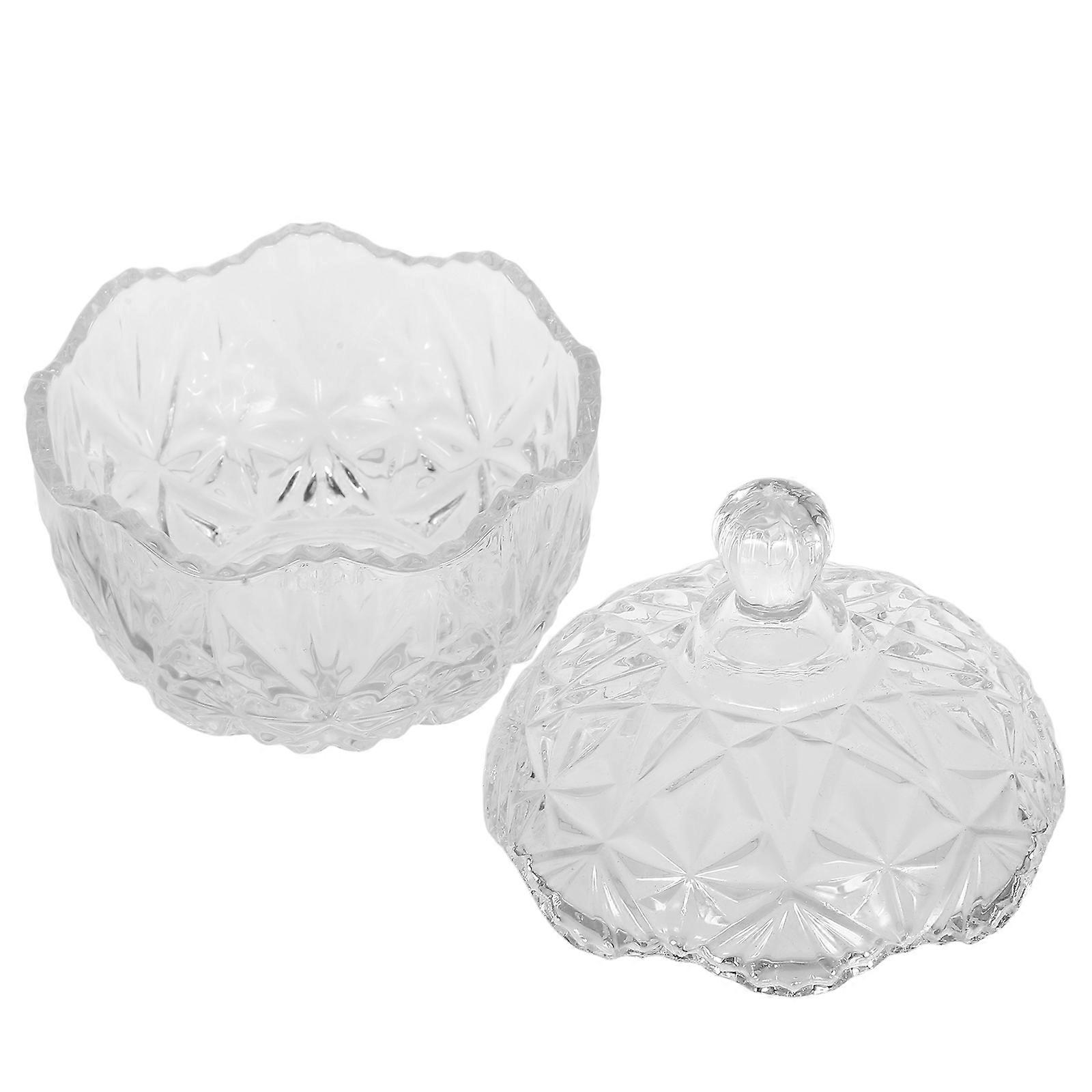 Glass Jar Candy Container for Storage Transparent Gift Organizer