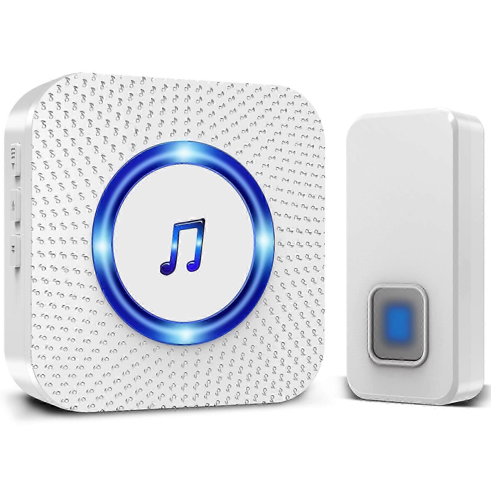 Wireless Doorbell, Waterproof, Touch Button, LED, Ding Dong Pager