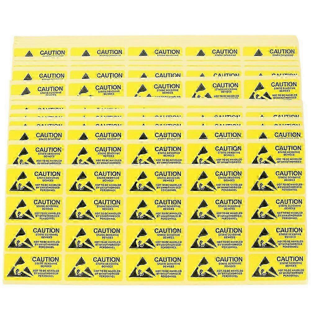 200 Pcs Self Adhesive Static Warning Sticker Label Essential For Electrostatic Sensitive Devices Ant