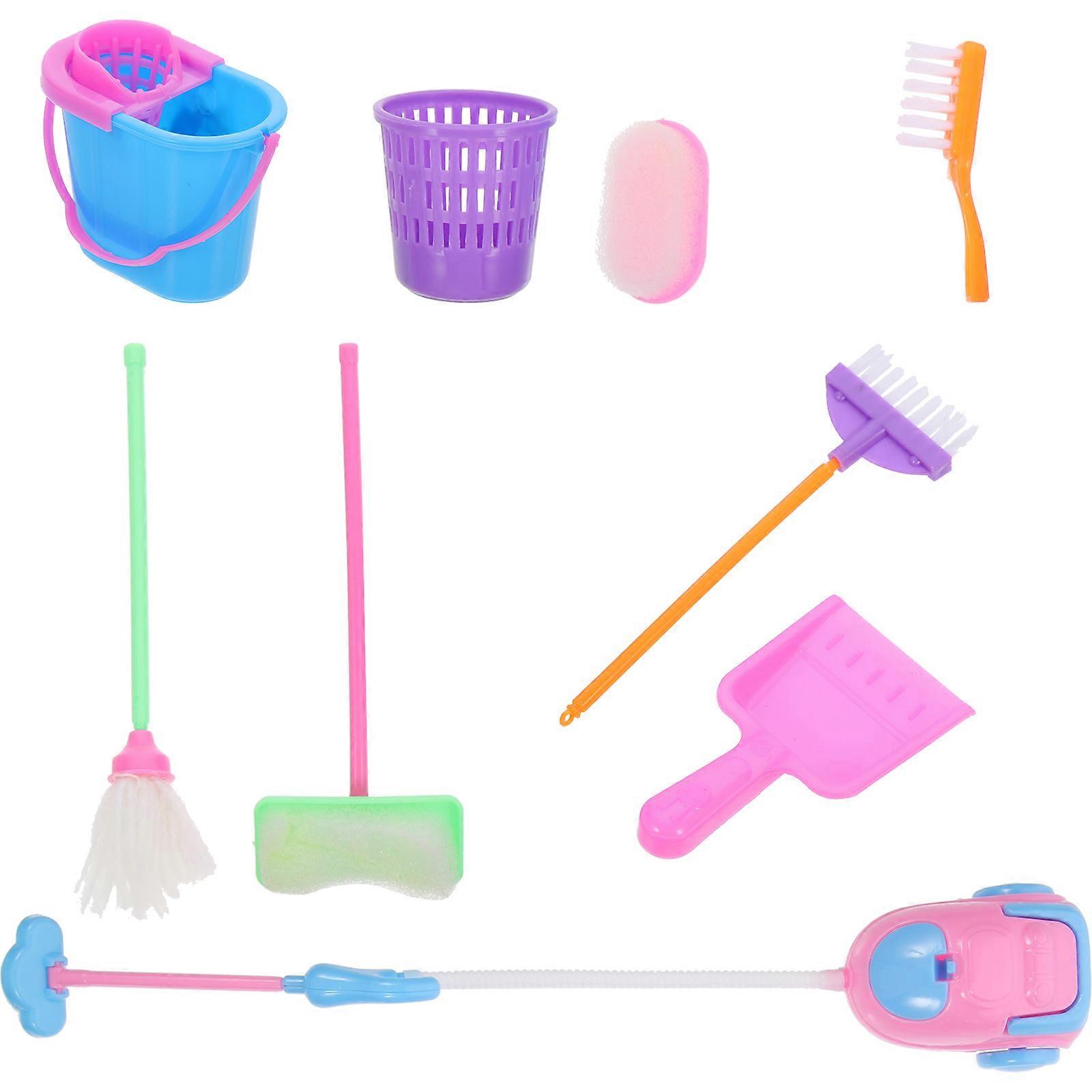 Funny Doll Cleaner Toys Interactive Cleaning Tools for Playing 1Set