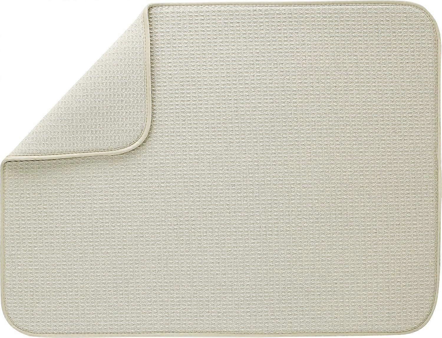 Dish Drying Mat, Polyester, Beige, 40 x 45 cm