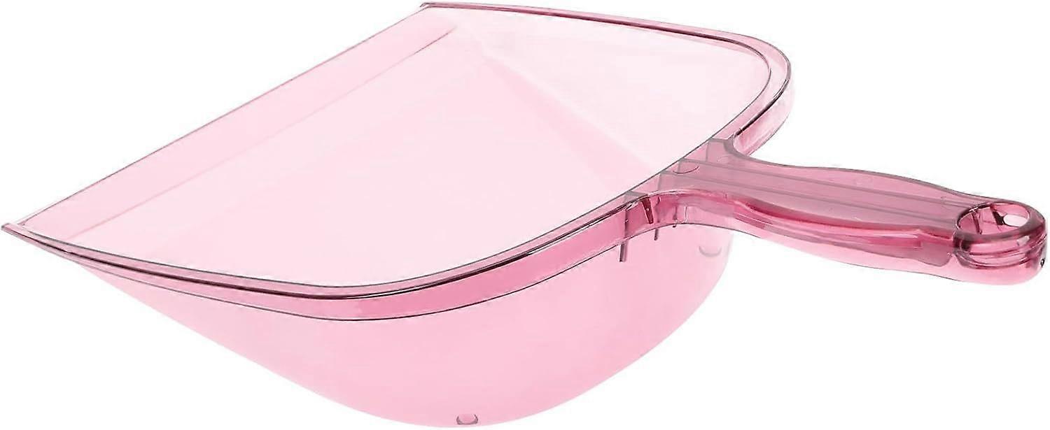 Small Red Plastic Garbage Shovel with Thickened Handle